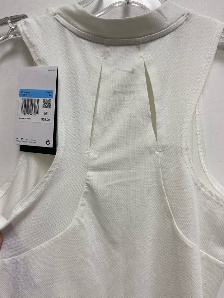 NWT Nike Size M White Black Sleeveless Athletic Top