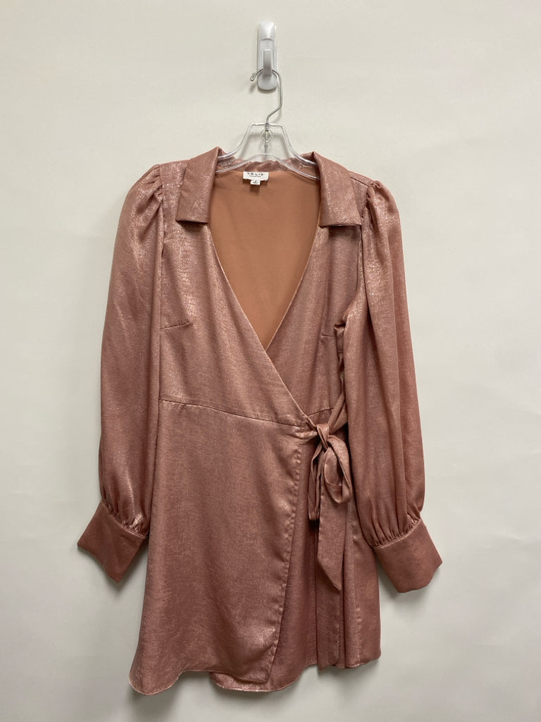 LE LIS Size S Blush Silver Wrap Ladies Dress