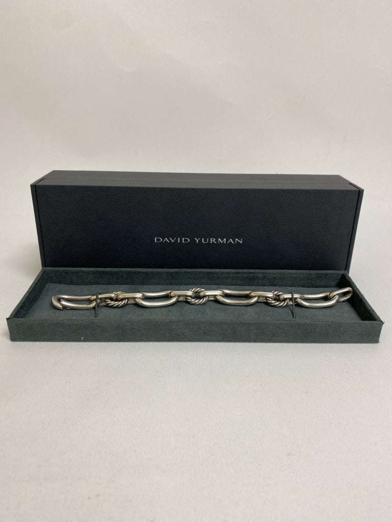 NEW/BOX David Yurman Silver Chain Bracelet