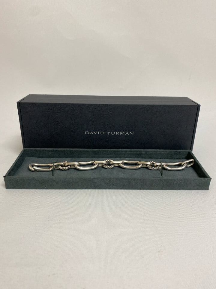 NEW/BOX David Yurman Silver Chain Bracelet