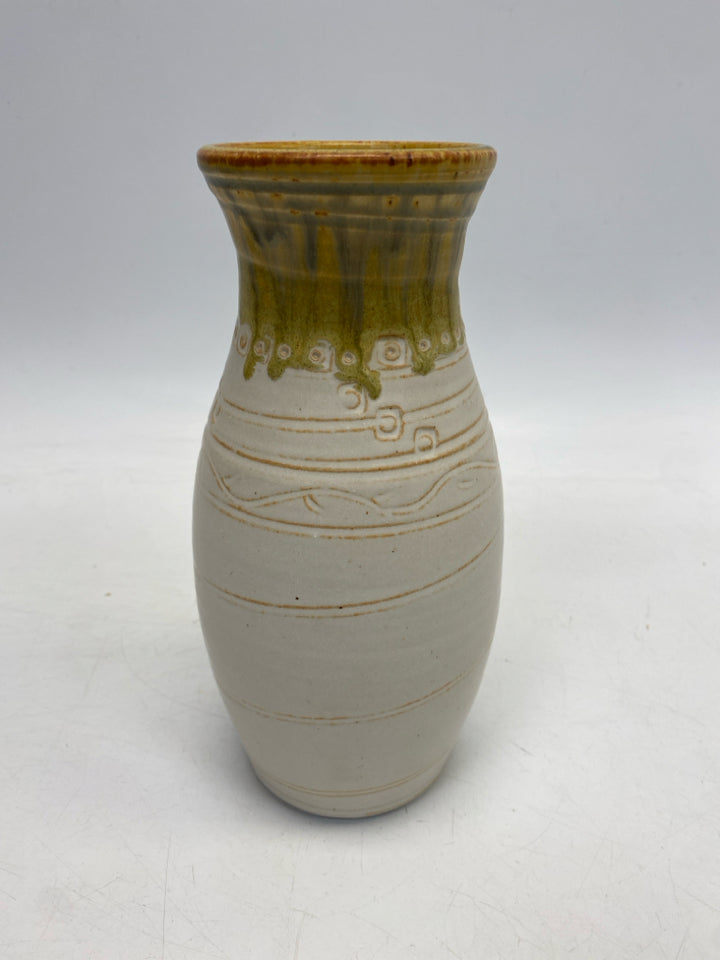 Cream Green Pottery