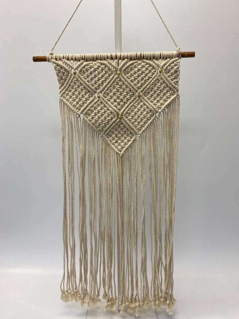 Cream Knotted Rope Wall Hanging