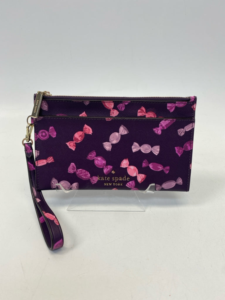 Kate Spade Burgundy Pink Wristlet