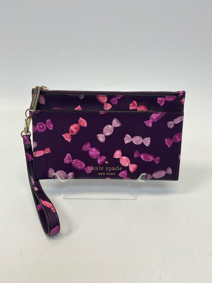 Kate Spade Burgundy Pink Wristlet