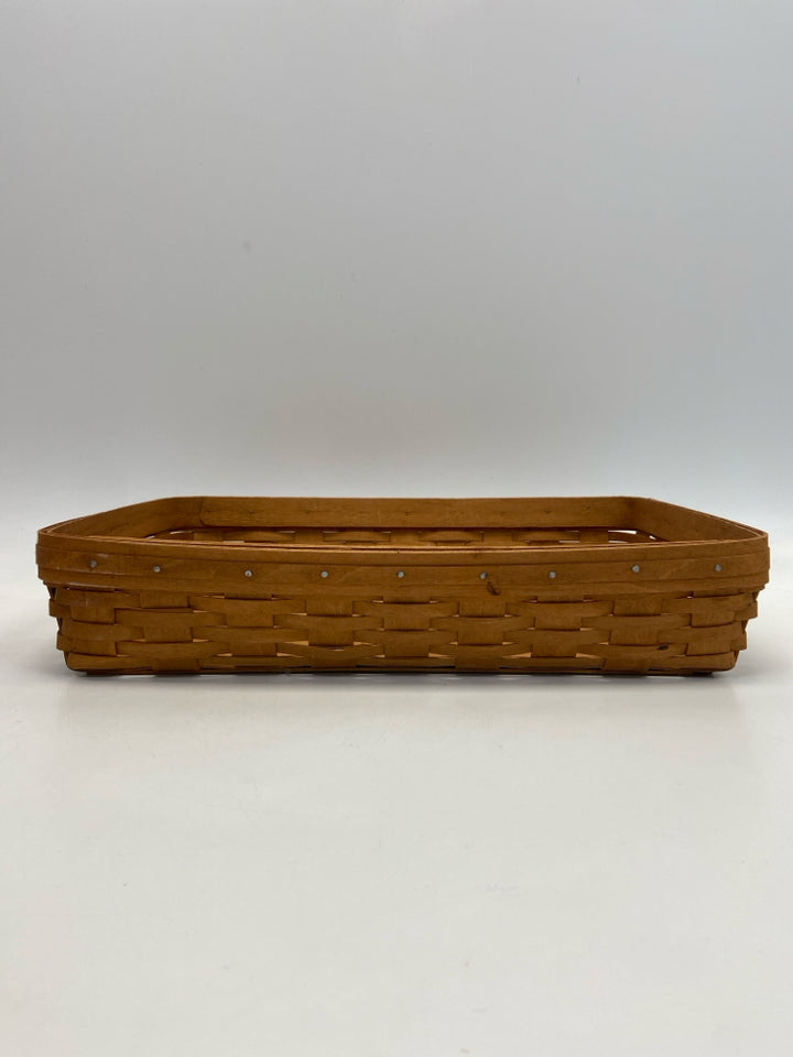 Longaberger Brown Woven Wood Basket