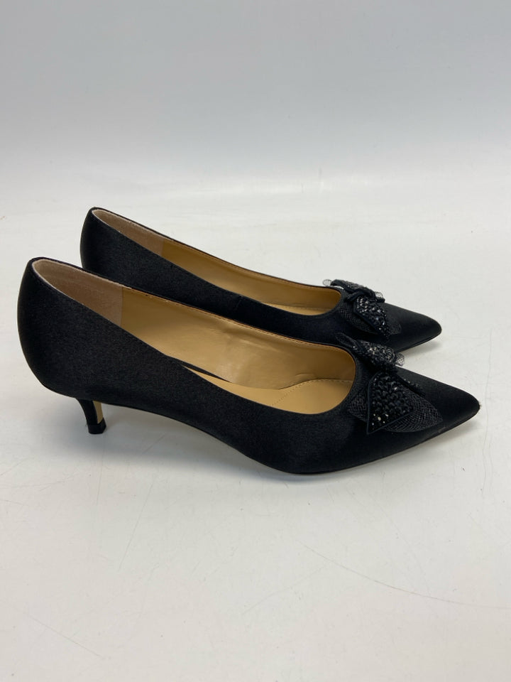 Talbots  Size 6 Black Bow(s) Beaded Heels