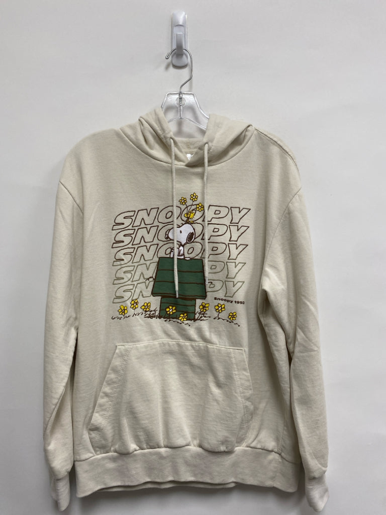 Size S Beige Snoopy Hooded Men&