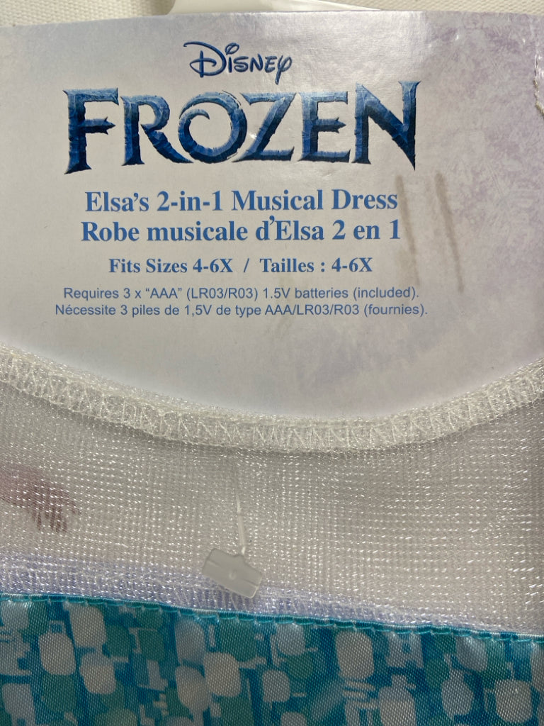 NWT Disney SIZE 4/6 White Blue Mesh Girl&