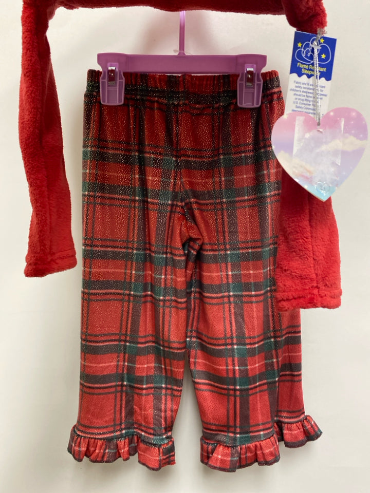 NWT btween SIZE 2T Red Green Plaid Girl&