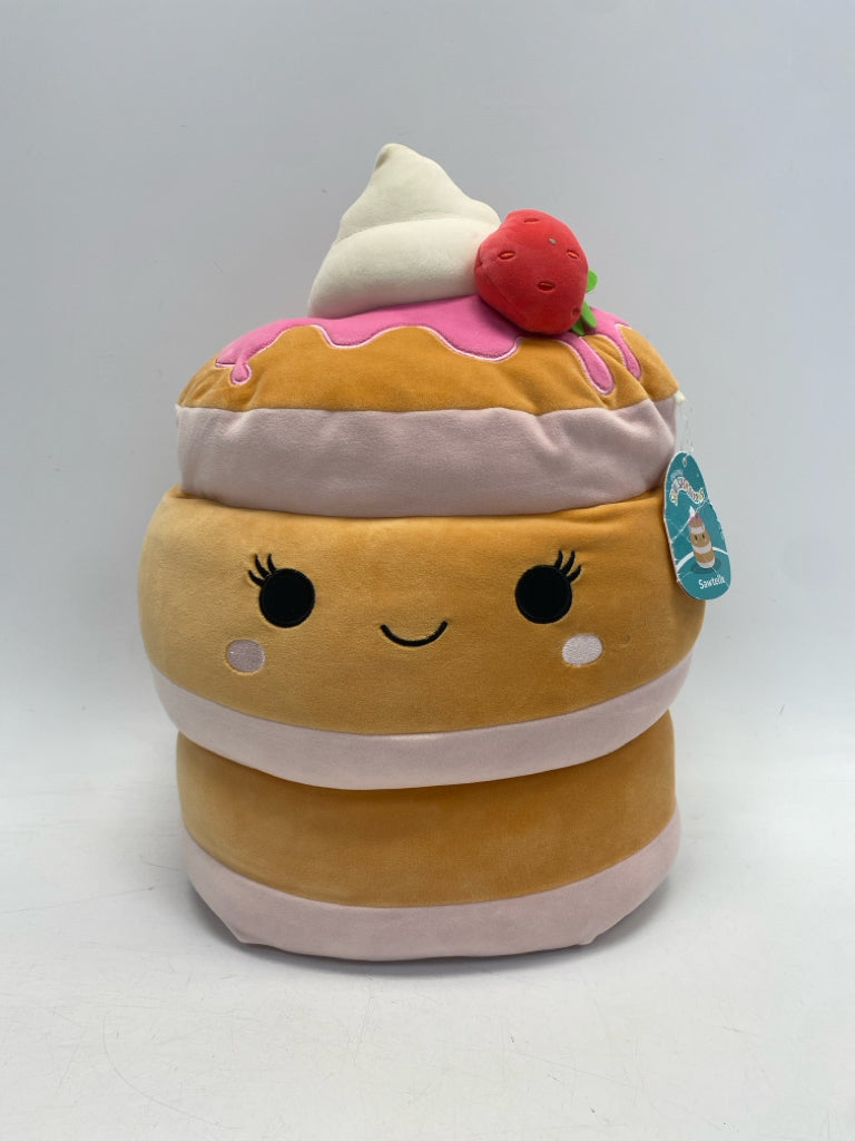 NWT Squishmallows Pink Tan Stuffed Animal