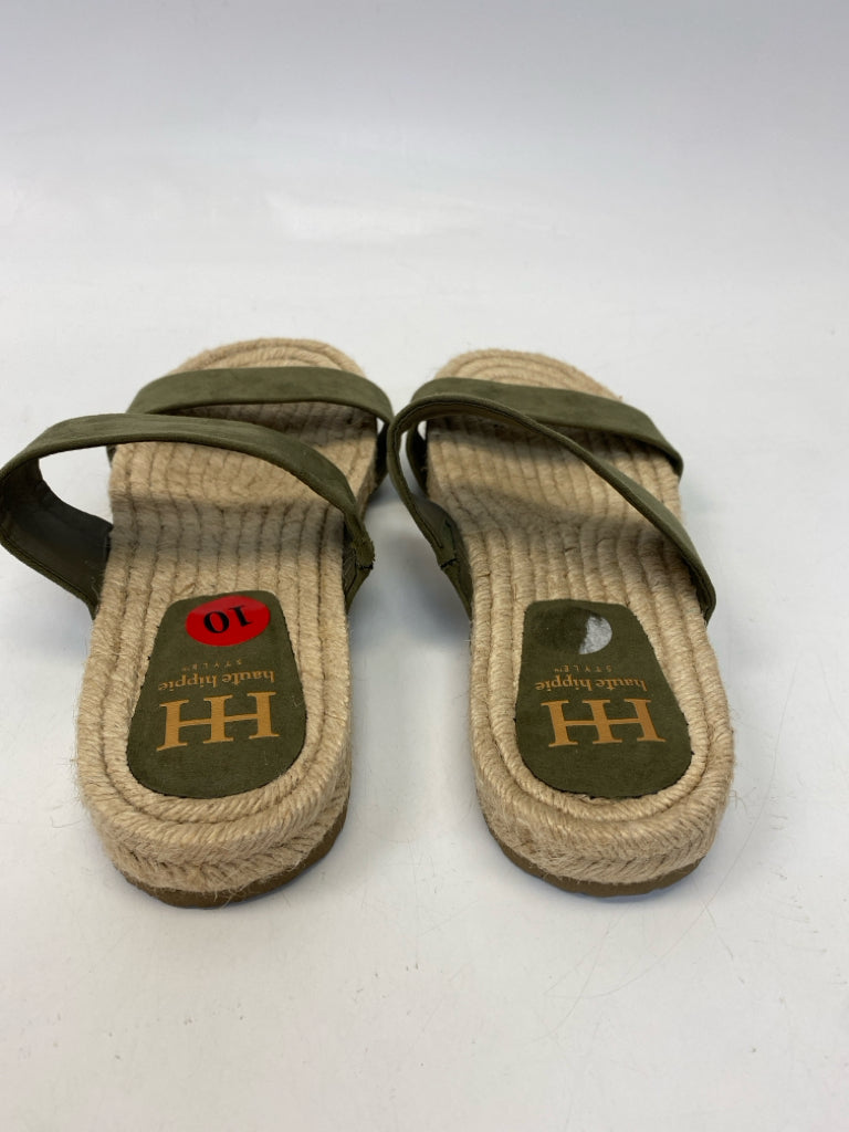 Haute Hippie  Size 10 Green Sandals