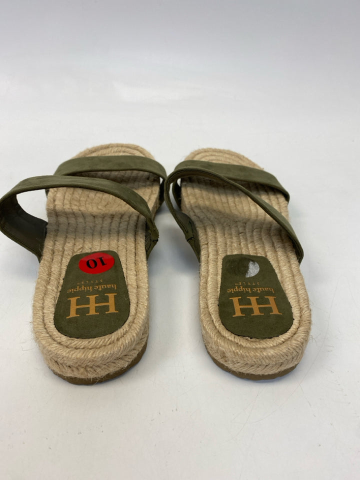 Haute Hippie  Size 10 Green Sandals