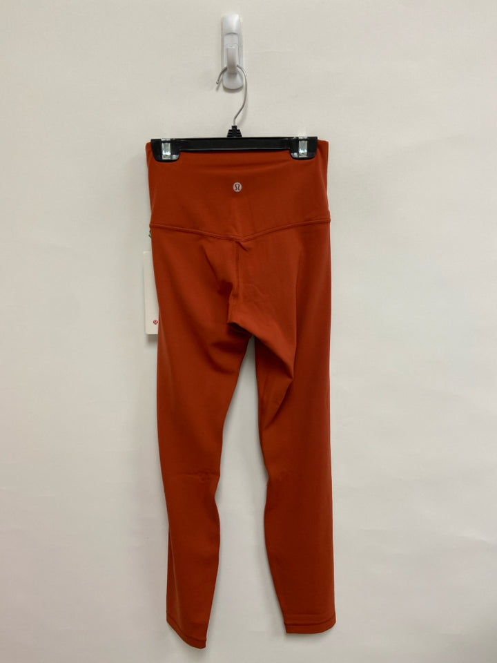 NWT Lululemon Size 4 Burnt Orange Athletic Leggings