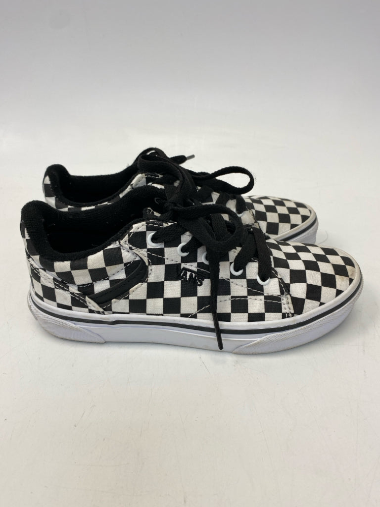 Vans SIZE 1 Black White Checkered Girl&