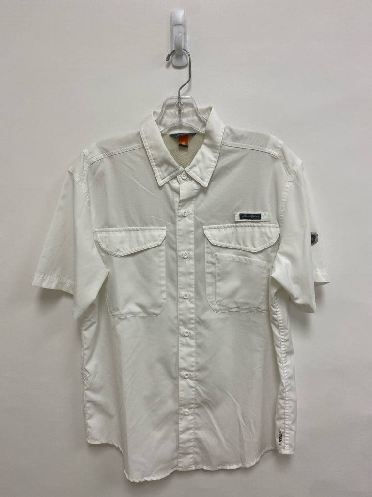 Eddie Bauer Size M White Button Up Men&