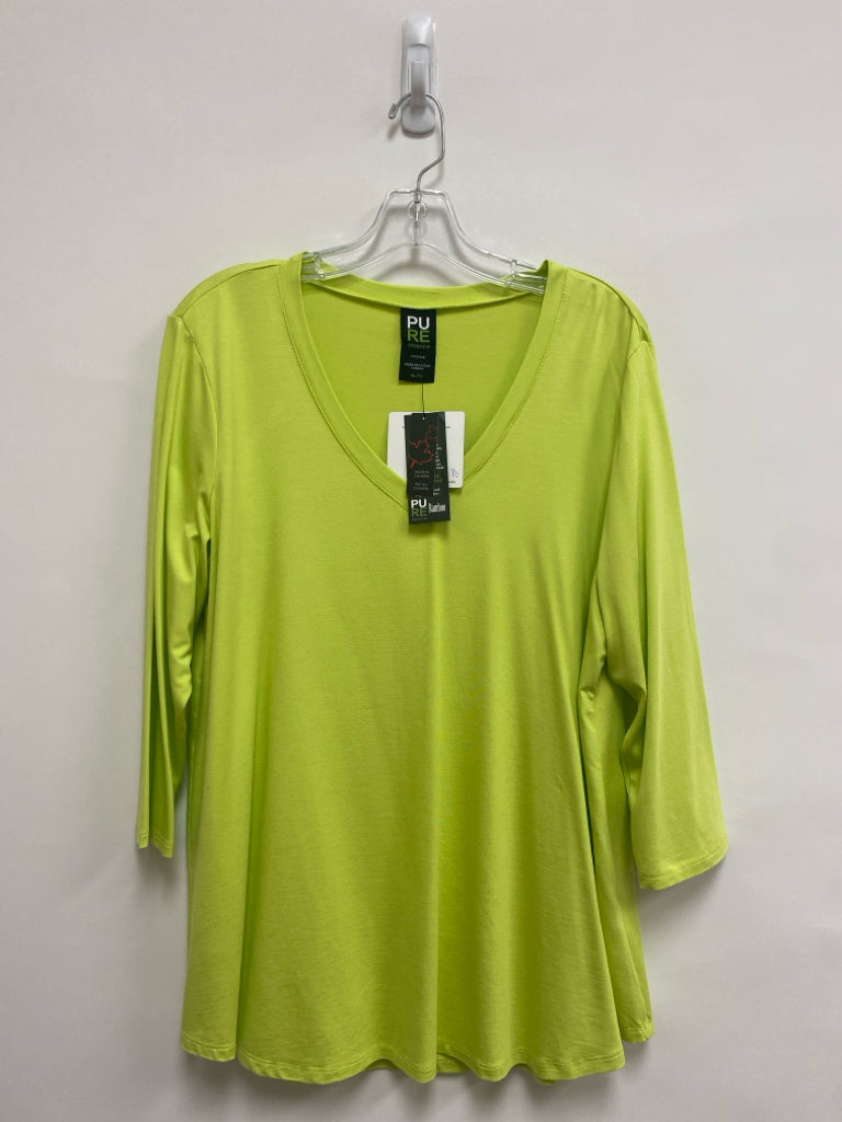 NWT Pure Essence Size XL Green Ladies Top