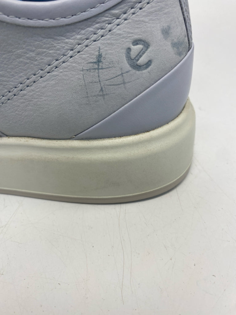 Ecco EU Shoe Size 38 Powder Blue Lace-up Sneakers