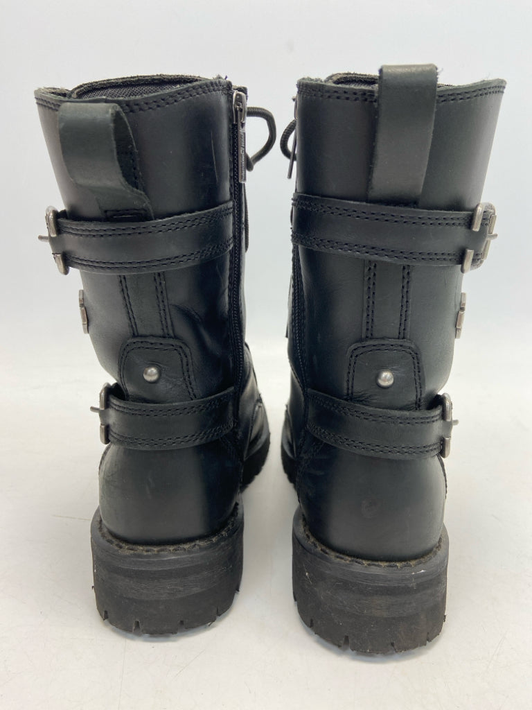 Harley-Davidson  Size 10 Black Lace-up Boots