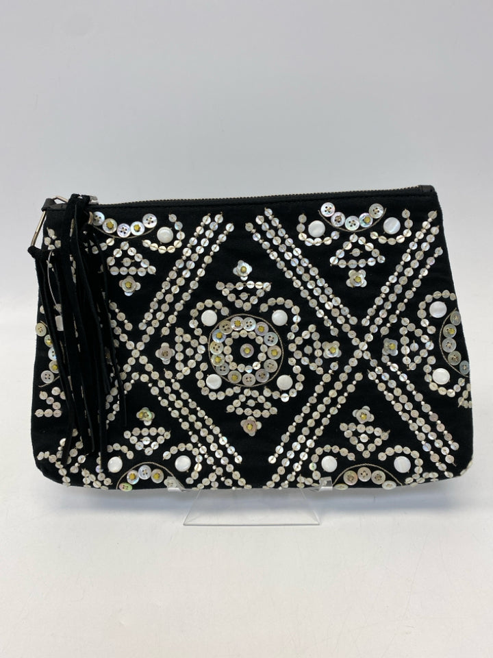 Sam Edelman Black Beaded Handbag