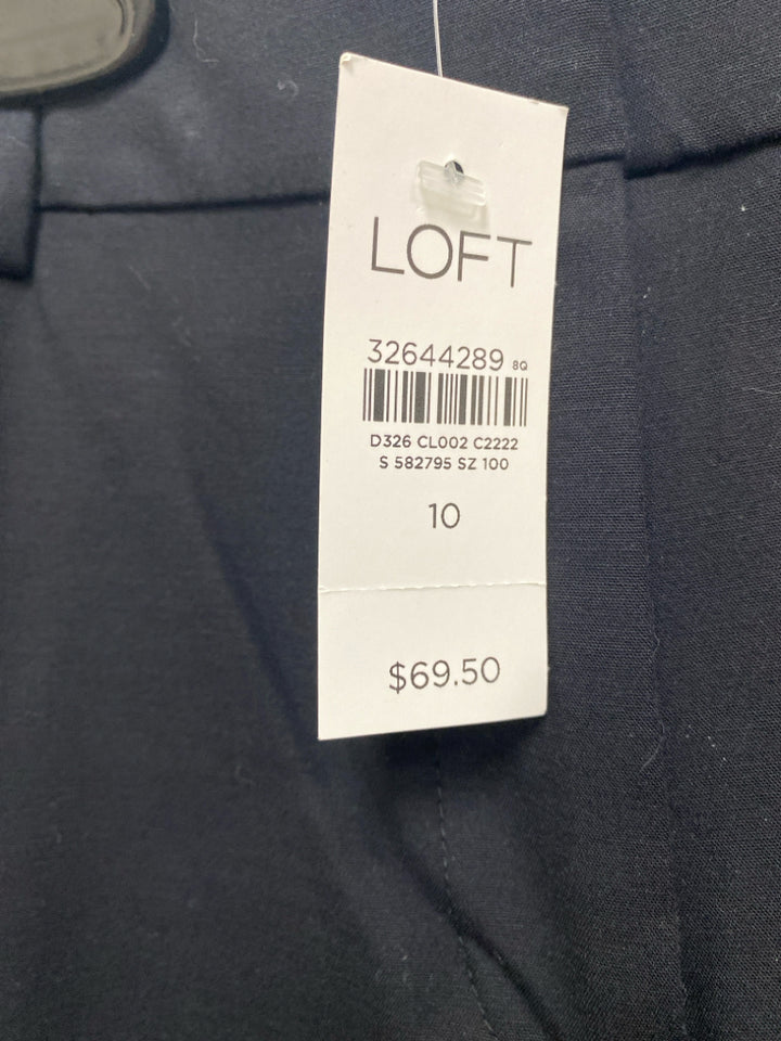 NWT LOFT Size 10 Black Ladies Pants