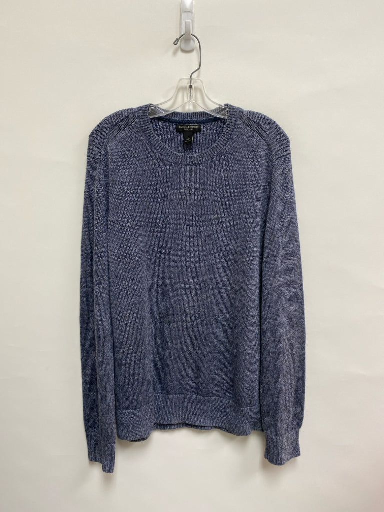 Banana Republic Size L Navy Linen Men&