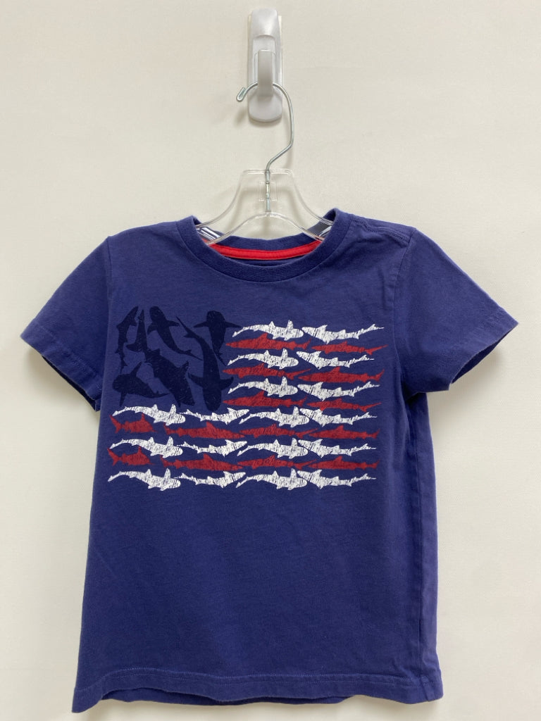 Crown &amp; Ivy SIZE 5 Blue White/Red Shark Boy&