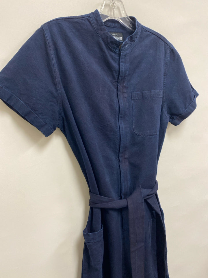 Size S Navy Short Sleeve Ladies Jumpsuit