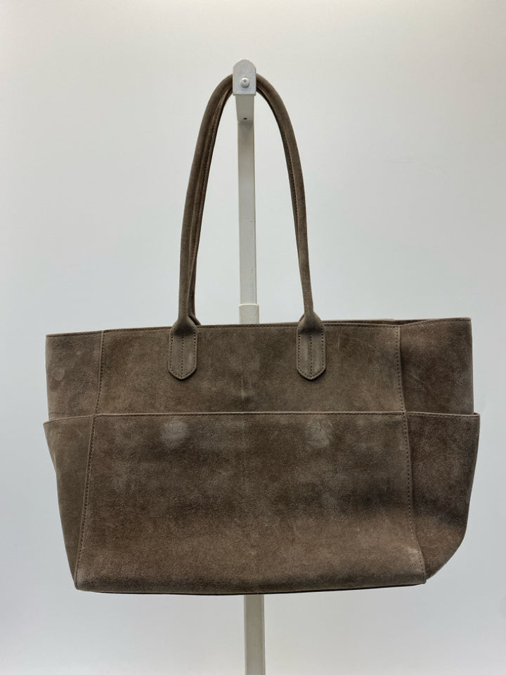 Quince Brown Suede Handbag