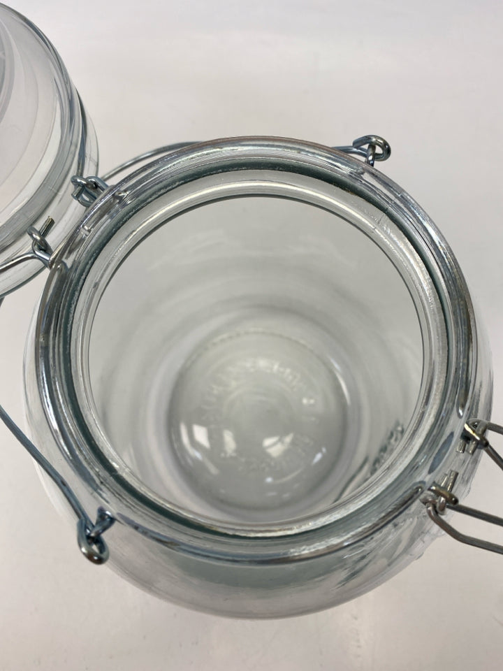 Clear Pineapples Glass Jar