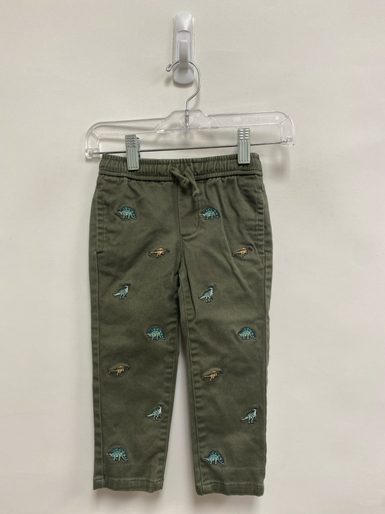 Janie and Jack SIZE 2T Olive Dinosaurs Boy&