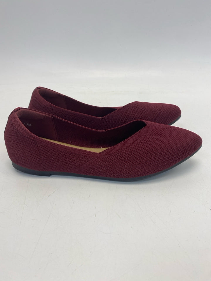 JellyPop  Size 7.5 Burgundy Flats