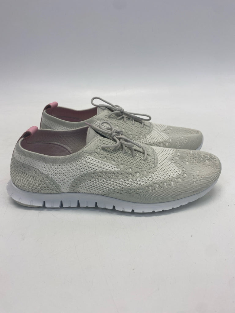 Cole Haan US Shoe Size 10.5 Gray Lace-up Knit Sneakers