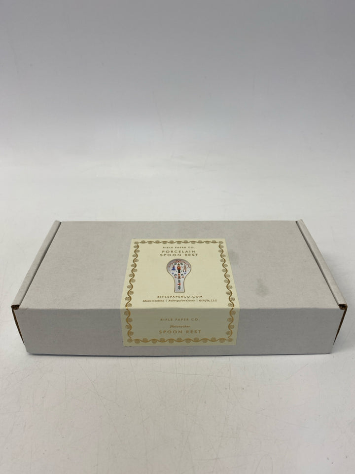 NEW/BOX Rifle Paper Co. White Multi Color Nutcracker Porcelain Christmas