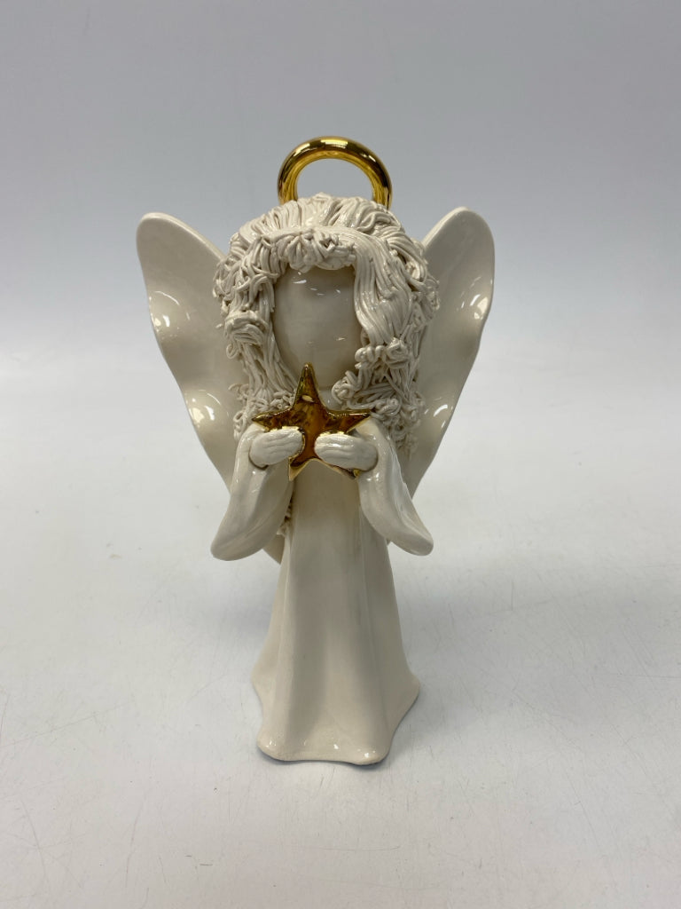 Cream Gold Ceramic Christmas