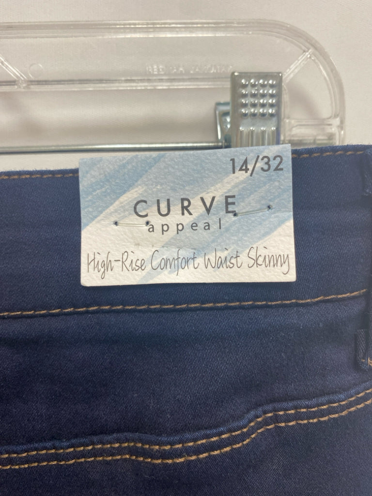 NWT Curve Appeal Size 14 Dark Blue Ladies Jeans