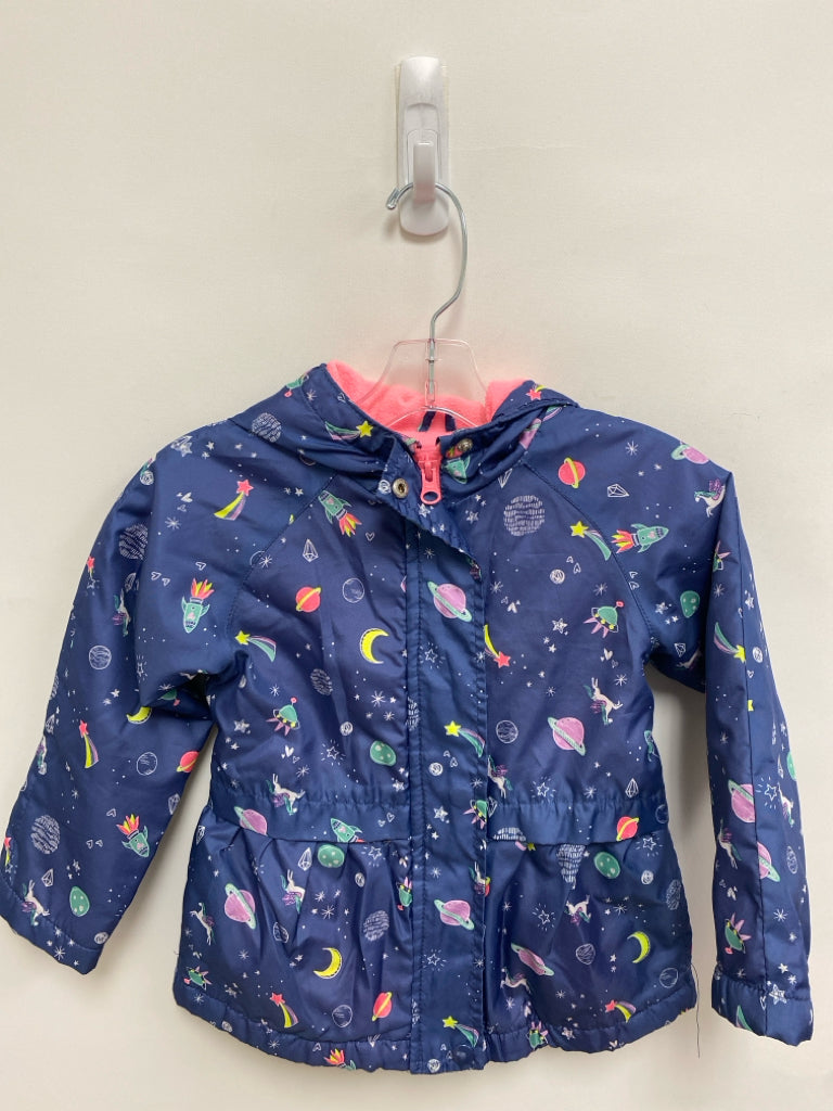 Osh Kosh SIZE 4T Dark Blue White/Multi Space Zip Down Girl&