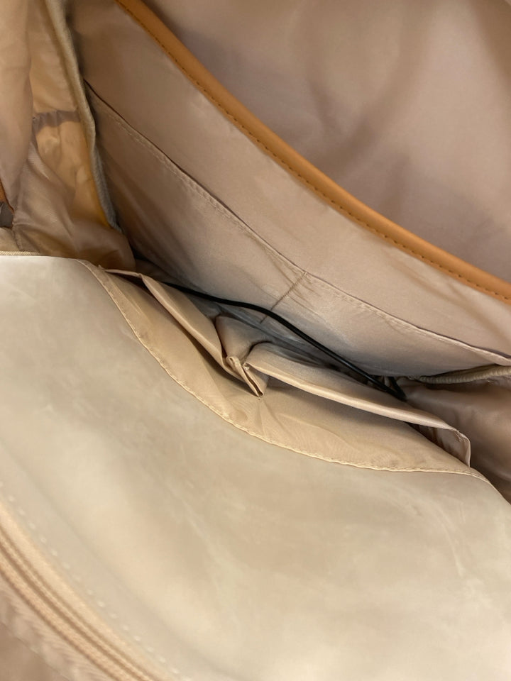 Cream Brown Backpack