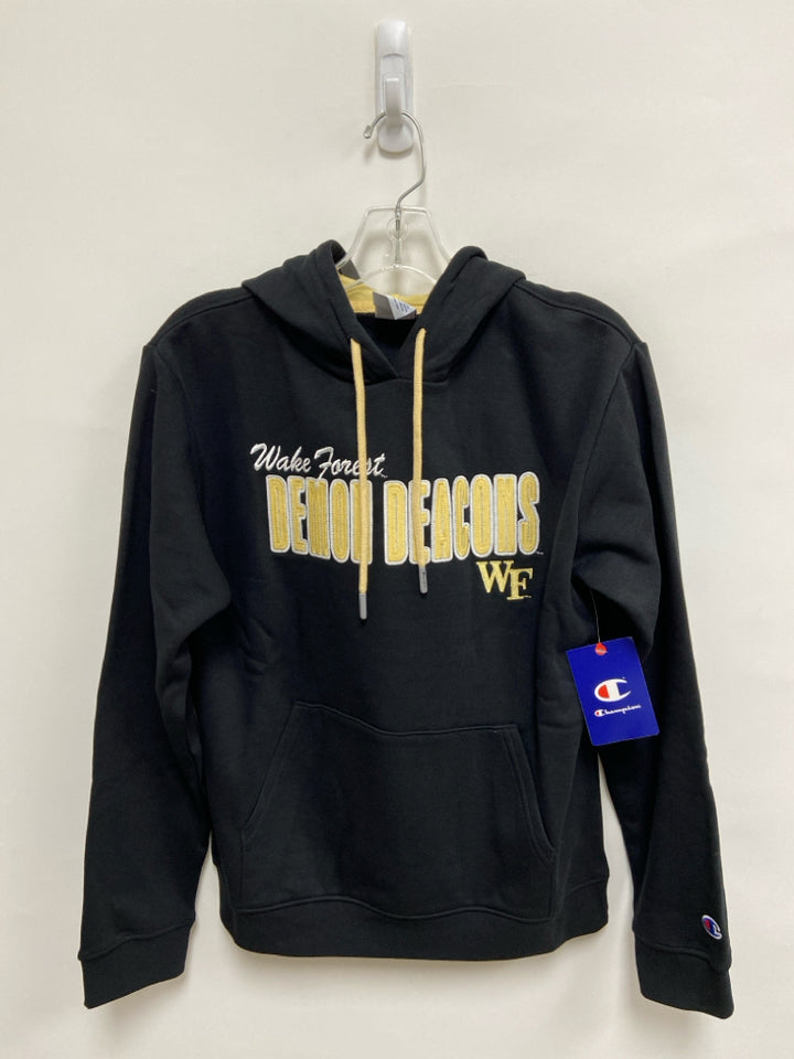 NWT Champion Size S Black Gold Wake Forest Ladies Sweatshirt