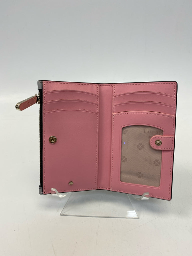 Kate Spade Black/Cream Pink Checkered Wallet