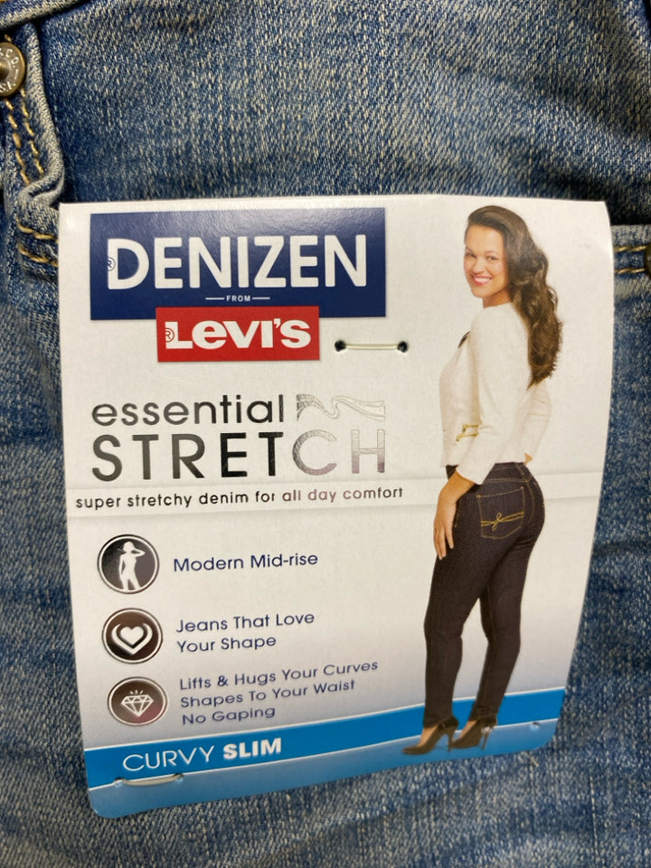 NWT Levi/Denizen Size 2 Faded Denim Ladies Jeans