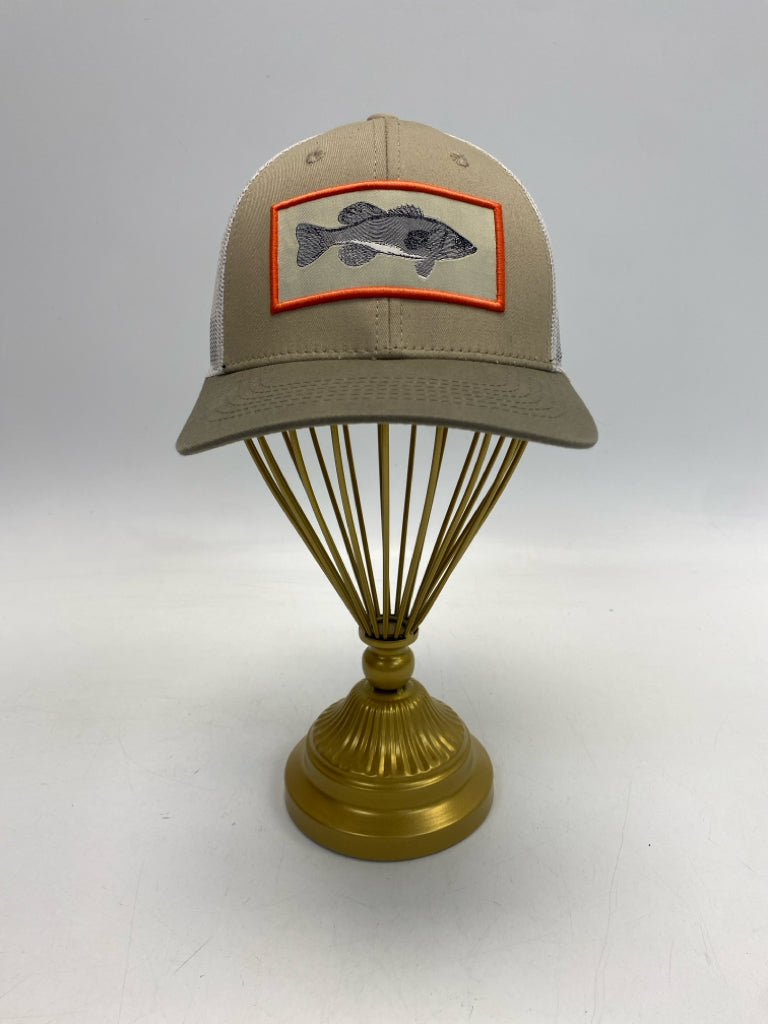 Khaki White Fish Mesh Men&