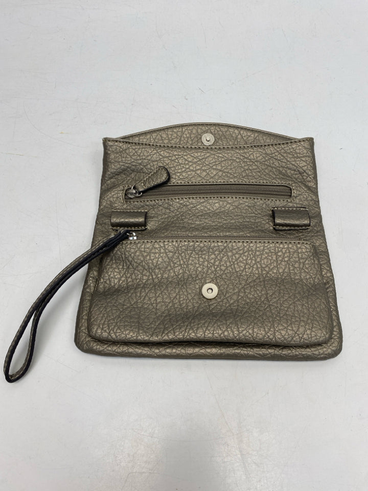 Nine West Bronze Wristlet