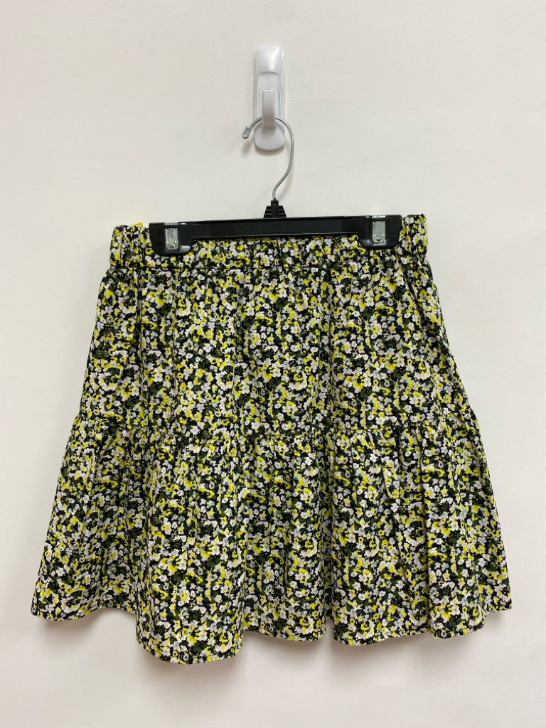 Rails Size XXS Yellow/White Green/Black Tiered Ladies Skirt