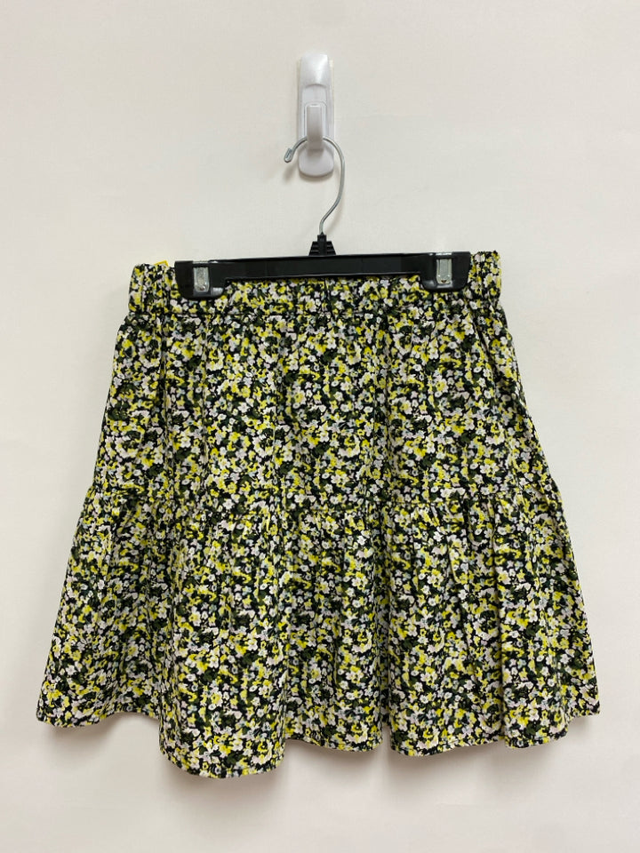 Rails Size XXS Yellow/White Green/Black Tiered Ladies Skirt