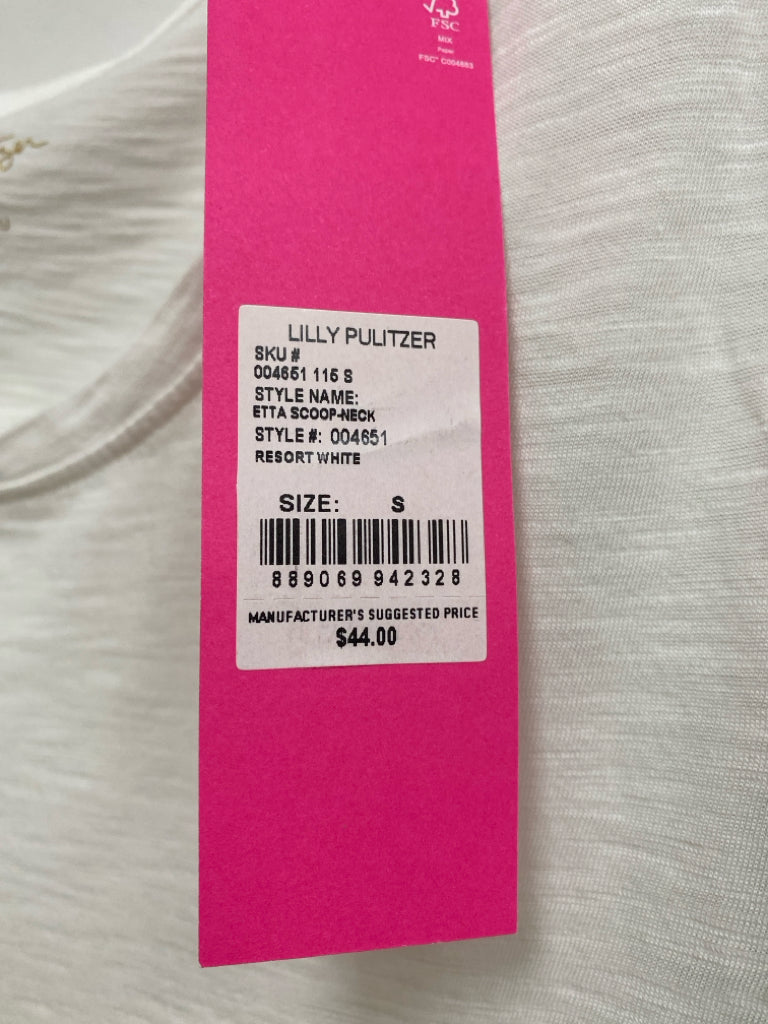 NWT LILLY PULITZER Size S White Ladies Top