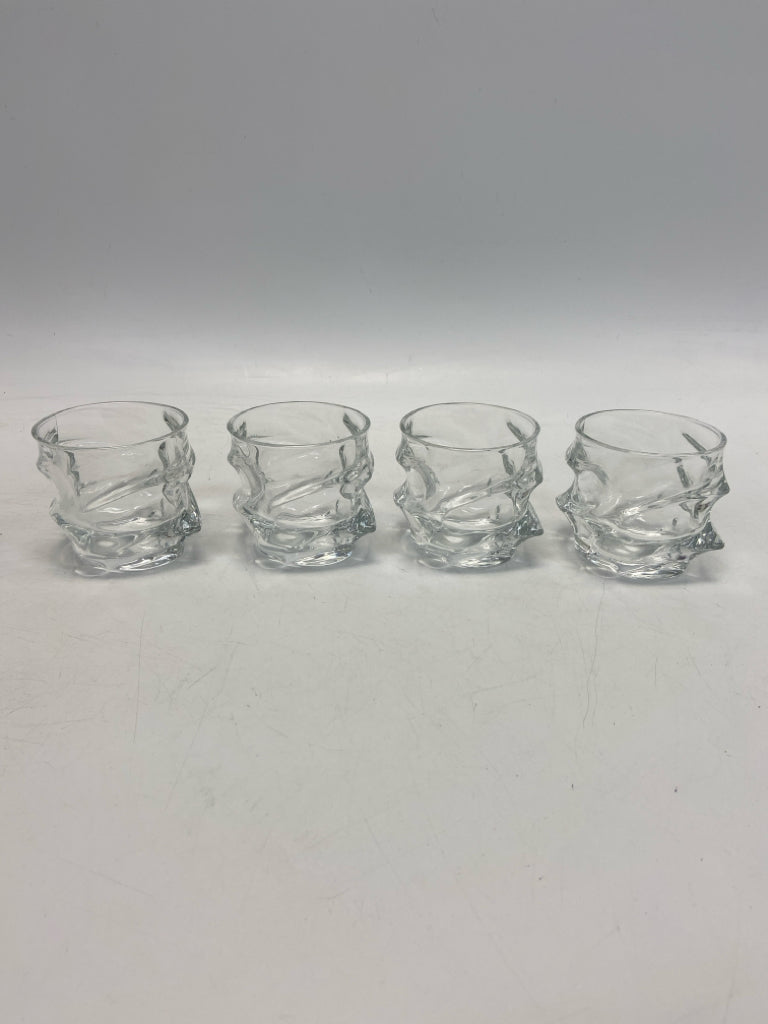 Clear Swirl Crystal Glassware