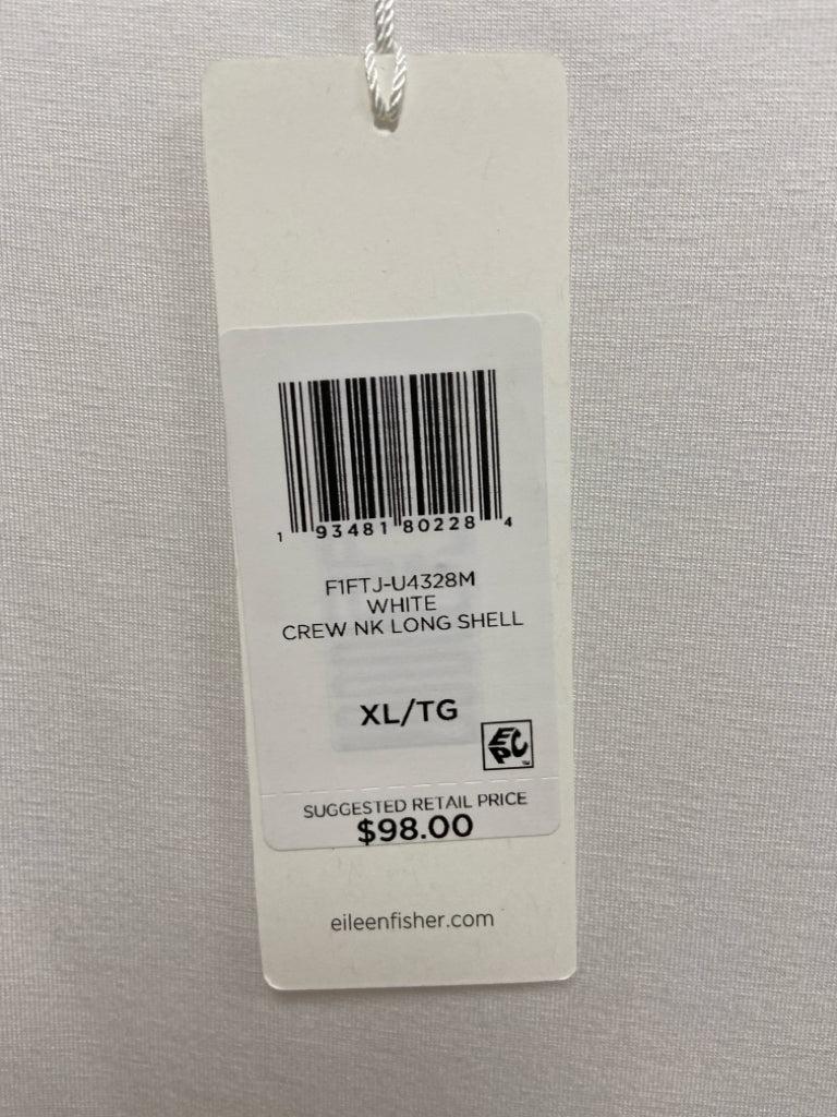 NWT Eileen Fisher Size XL White Sleeveless Ladies Top