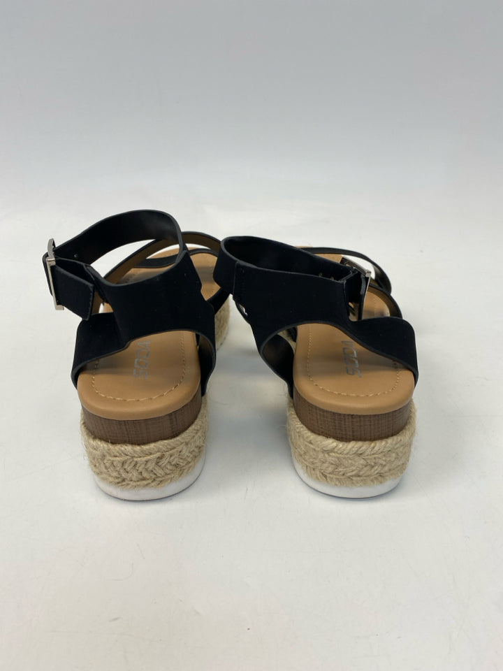 Soda  Size 7 Black Sandals