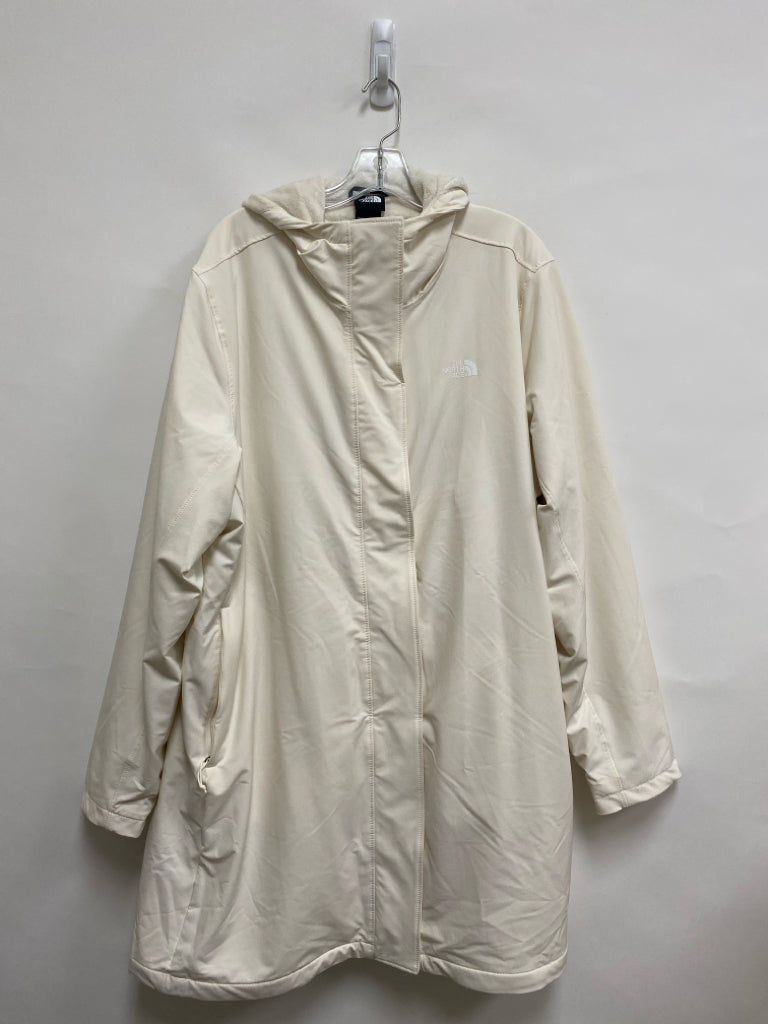 North Face Size XXXL Cream Lined Plus Size Jacket