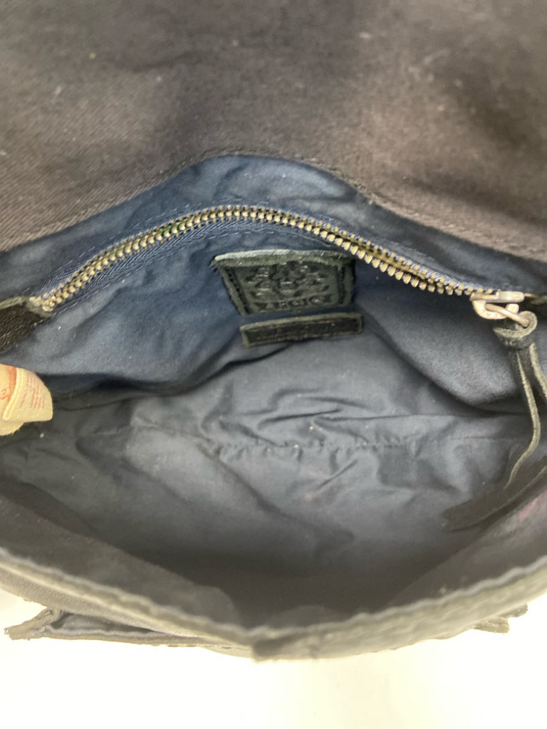 Black Leather Crossbody